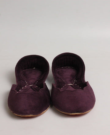 Purple Velvet Khussa – Handcrafted Elegance & Comfort For Women